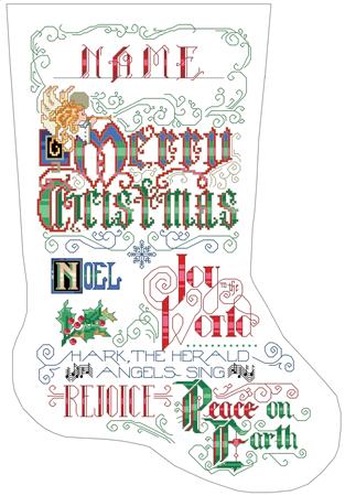 Calligraphy Stocking